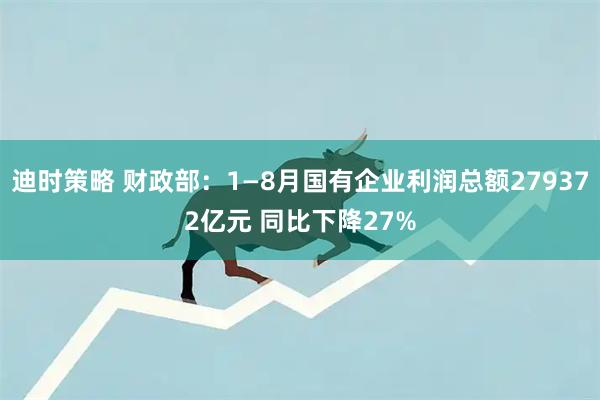 迪时策略 财政部：1—8月国有企业利润总额279372亿元 同比下降27%
